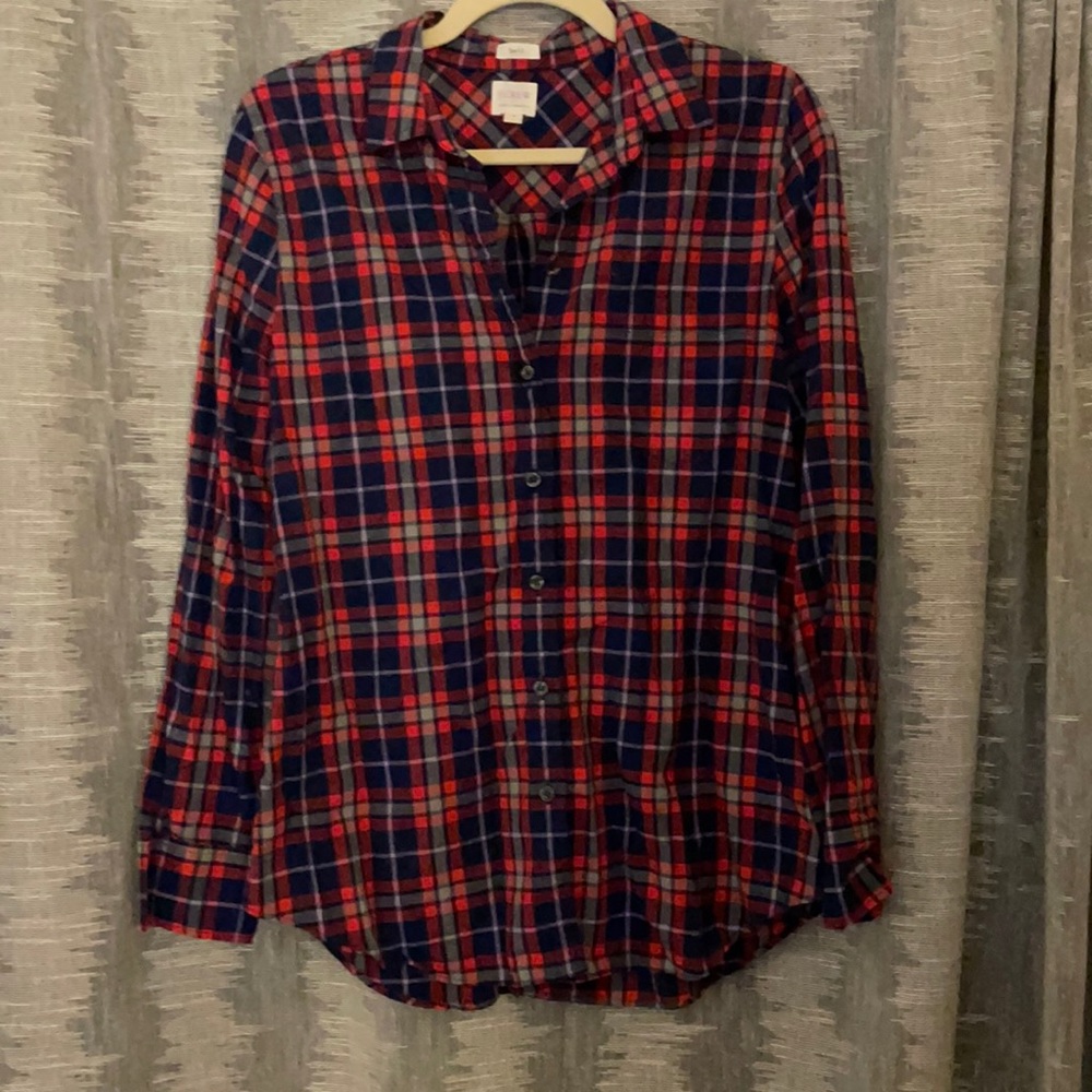 Jcrew Plaid Button Up